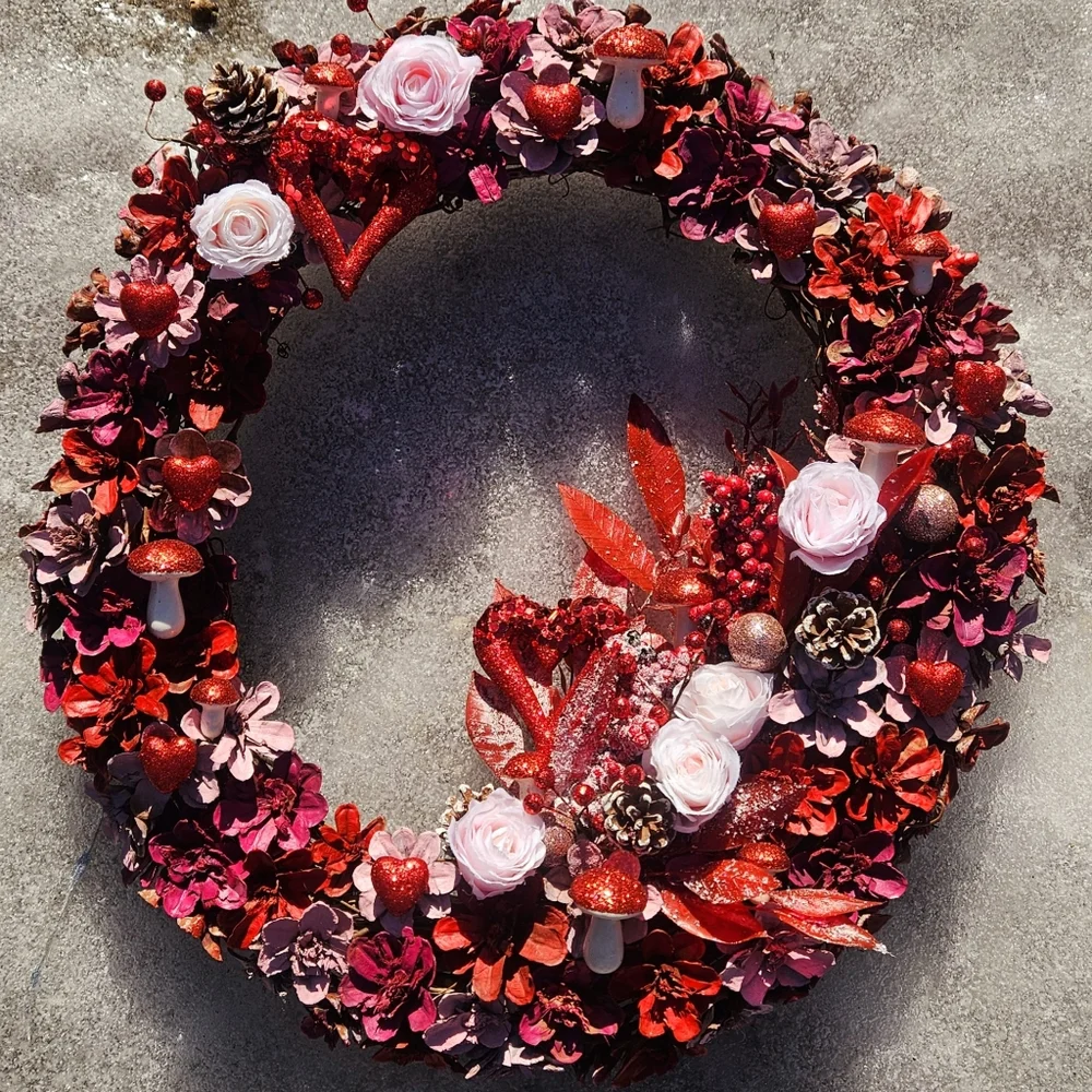 Valentine's Day Wreath Handmade 18